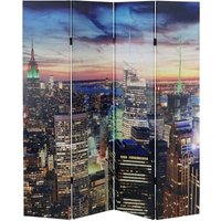 HHG - LED-Paravent Spanische Wand Raumteiler Miami, Timer, netzbetrieben 180x160cm, 28 LEDs von HHG