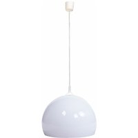 Pendelleuchte HHG 655, Hängelampe Hängeleuchte Lampe, ø 40cm Schirm, Kunststoff weiß - white von HHG