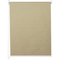 Rollo HHG 277, Fensterrollo Seitenzugrollo Jalousie, Sonnenschutz Verdunkelung blickdicht 60x160cm beige - beige von HHG