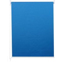 Rollo HHG 337, Fensterrollo Seitenzugrollo Jalousie, Sonnenschutz Verdunkelung blickdicht 100x160cm blau - blue von HHG