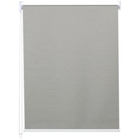 HHG - Rollo 399, Fensterrollo Seitenzugrollo Jalousie, Sonnenschutz Verdunkelung blickdicht 70x230cm grau von HHG