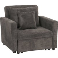 HHG - Schlafsessel 905, Klappsessel Gästebett Relaxsessel, Liegefläche 200x100cm Stoff/Textil Cord dunkelgrau HHG - Schlafsessel 905, Klappsessel Gästebett Relaxsessel, Liegefläche 200x100cm Stoff/Textil Cord dunkelgrau von HHG