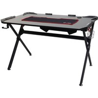 HHG - Schreibtisch 177, Computertisch Jugend-Schreibtisch, Gaming 120x75cm schwarz - black von HHG