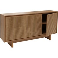 HHG - Sideboard 915, Schrank Highboard, 3 Türen Staufächer, Melamin 86x160x40cm Ulme natur HHG - Sideboard 915, Schrank Highboard, 3 Türen Staufächer, Melamin 86x160x40cm Ulme natur von HHG