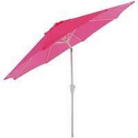 HHG - Sonnenschirm Asti, Gartenschirm, ø 3m neigbar Polyester/Alu 5kg pink HHG - Sonnenschirm Asti, Gartenschirm, ø 3m neigbar Polyester/Alu 5kg pink von HHG
