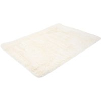 HHG - Teppich 290, Shaggy Läufer Hochflor Langflor, Stoff/Textil flauschig weich 230x160cm creme - beige von HHG