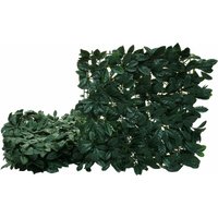 Wandfliese HHG 648, Sichtschutz Windschutz Verkleidung für Terrasse/Balkon, 4x je 50x50cm = 1m² Lorbeer grün - green von HHG