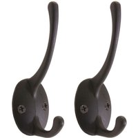 Neuwertig] 2er-Set Garderobenhaken HHG 625, Haken Wandhaken Kleiderhaken Set von HHG