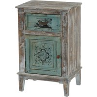 Neuwertig] Kommode Porto Schrank Shabby-Look, Vintage, 75x48x36cm - multicolour von HHG