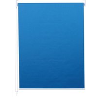 Neuwertig] Rollo HHG 367, Fensterrollo Seitenzugrollo Jalousie, Sonnenschutz Verdunkelung blickdicht 120x160cm blau - blue von HHG