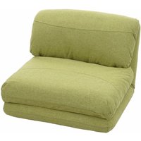 HHG - neuwertig] Schlafsessel 515, Schlafsofa Funktionssessel Klappsessel Relaxsessel, Stoff/Textil grün von HHG