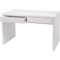 HHG - neuwertig] Schminktisch 658, Frisiertisch Frisierkommode Kosmetiktisch, Hochglanz Weiß 100x60cm von HHG