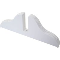 HHG - neuwertig] Standfuß für Paravent HW147, Ständer Paraventhalter, weiß 3er Set von HHG