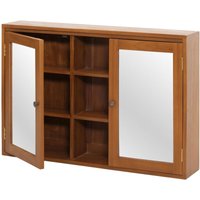 HHG - neuwertig] Teak-Spiegelschrank 751, Badspiegelschrank, hochwertiges B-Grade-Teak (Kernholz, 20-30 Jahre), 70x100x20cm von HHG