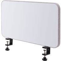 HHG - neuwertig] Tisch-Whiteboard 927, Büro-Sichtschutz Trennwand Schreibtisch Magnettafel Pinnwand, Stoff/Textil 60x35cm grau von HHG
