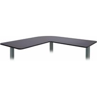 Neuwertig] Tischplatte HHG 775 für Eck-Schreibtisch, Schreibtischplatte, 90° schwarz - black von HHG