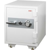 HHG - neuwertig] Tresor 994, feuerfest (60min) Safe Geldschrank Doppelbolzenverriegelung, 72kg Metall 60x46x47cm 39L weiß - white von HHG