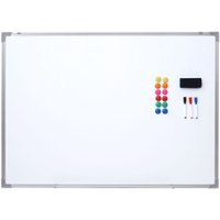 HHG - neuwertig] Whiteboard 831, Magnettafel Memoboard Pinnwand, inkl. Zubehör 110x80cm von HHG