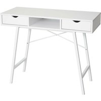 Konsolentisch HHG 162, Ablagentisch Beistelltisch, 3D-Struktur 100x40cm weiß - white von HHG