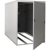 [NEUWERTIG] 2er-Fahrradgarage HHG-852c, Gerätehaus Fahrradbox mit Ablage, abschließbar Metall 160x113x209cm hellgrau von HHG