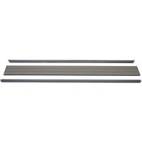 HHG - neuwertig] Abschluss-Set für WPC-Sichtschutz Savoie, Abschlussprofil Windschutz, WPC-Pfosten 180cm, grau von HHG