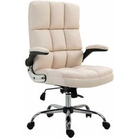 [NEUWERTIG] Bürostuhl HHG-489, Chefsessel Drehstuhl Schreibtischstuhl, höhenverstellbar Stoff/Textil creme-beige - beige von HHG
