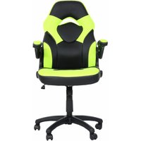 HHG - neuwertig] Bürostuhl 585, Drehstuhl Gamingstuhl, ergonomisch, verstellbare Armlehne, Kunstleder schwarz-grün - green von HHG