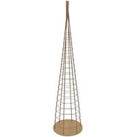 [NEUWERTIG] Deko-Baum HHG-470, Weihnachtsbaum Schmuckbaum Weihnachtsdeko Christbaum zum Beschmücken, Metall 160cm goldfarben von HHG