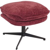 [NEUWERTIG] Hocker mit Polster HHGP32, Sitz-/Fußhocker Fußablage Ottomane Stoff/Textil Chenille (370 g/m²) beere von HHG