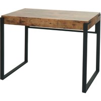 [NEUWERTIG] Konsolentisch HHG-702, Telefontisch Arbeitstisch Beistelltisch Ablagetisch, Metall 80x100x54cm dunkle Wildeiche - brown von HHG