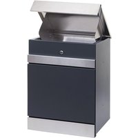 [NEUWERTIG] Paketkasten HHG-121, Paketbox Paketfach Paketstation Briefkasten, Metall Edelstahl verzinkt anthrazit von HHG