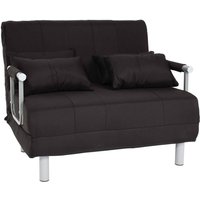 Neuwertig] Schlafsessel HHG 631, Klappsessel Schlafsofa Gästebett Relaxsessel, Liegefläche 186x97cm Stoff (270g/m²) schwarz von HHG