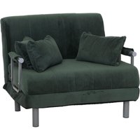 [NEUWERTIG] Schlafsessel HHG-702, Klappsessel Schlafsofa Gästebett, Liegefläche 190x100cm, Stoff Cord (330g/m²) grün von HHG