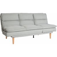 [NEUWERTIG] Schlafsofa HHG-368, Gästebett Schlafcouch Couch Sofa, Schlaffunktion Liegefläche 180x110cm Stoff/Textil mint-grau - grey von HHG