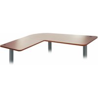 HHG - neuwertig] Tischplatte 775 für Eck-Schreibtisch, Schreibtischplatte, 90° natur - brown von HHG