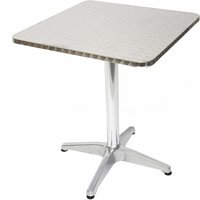 Neuwertig] 10er-Set Alu-Bistrotisch H28, Tisch-Set Gartentisch, rechteckig 60 cm - grey von HHG