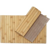 Neuwertig] 2-teiliges Tischset HHG 680, Platzdeckchen Tischmatte Platzset, Bambus abwaschbar flexibel 45x30cm von HHG