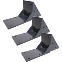 HHG - neuwertig] 3er-Set Dachsparrenadapter für Kassetten-Markise 658, Dachsparren Halterung Adapter anthrazit von HHG
