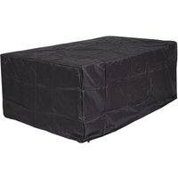 HHG - neuwertig] Abdeckhaube 653, Abdeckplane Schutzplane Schutzhülle, Outdoor Gartenmöbel Bank Gartenbank, anthrazit 95x140x75cm von HHG
