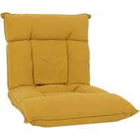 Neuwertig] Bodensessel HHG 909, Relaxsessel Bodenkissen Bodensofa Klappsessel 6 Relaxpositionen, stabiles Gestell Samt gelb - yellow von HHG