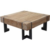 Neuwertig] Couchtisch HHG 887, Wohnzimmertisch, Tanne Holz rustikal massiv MVG-zertifiziert naturfarben 90x90cm von HHG