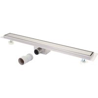 HHG - neuwertig] Duschrinne 840d, Bodenablauf Abflussrinne Duschablauf, Edelstahl Siphon 50-120cm 120cm von HHG