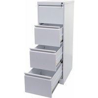 Neuwertig] Hängeregisterschrank HHG 727, Aktenschrank Büroschrank Stahlschrank, Format Legal + A4 abschließbar 134x46x62cm weiß von HHG