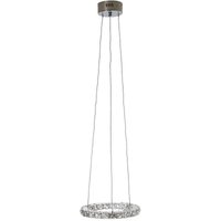 Neuwertig] LED-Hängeleuchte HW153, Hängelampe Deckenleuchte Pendelleuchte, Kristallglas von HHG