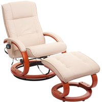Neuwertig] Massage-Fernsehsessel Pescatori ii, Relaxsessel Massagesessel, Massagefunktion weiß/creme von HHG