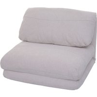 Neuwertig] Schlafsessel HHG 515, Schlafsofa Funktionssessel Klappsessel Relaxsessel, Stoff/Textil beige von HHG