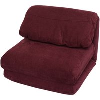 Neuwertig] Schlafsessel HHG 515, Schlafsofa Funktionssessel Klappsessel Relaxsessel, Stoff/Textil bordeaux von HHG
