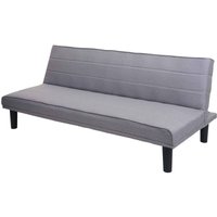 Neuwertig] Schlafsofa HHG 463, Couch Klappsofa Gästebett Bettsofa, Schlaffunktion Stoff/Textil 165cm grau von HHG