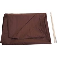 Neuwertig] Schutzhülle HHG für Ampelschirm bis 4,3 m (3x3 m), Abdeckhülle Cover mit Reißverschluss braun von HHG