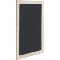 Neuwertig] Wandtafel HHG 993, Kreidetafel Schreibtafel Schiefertafel Dekotafel Notiztafel 60x40cm - beige von HHG